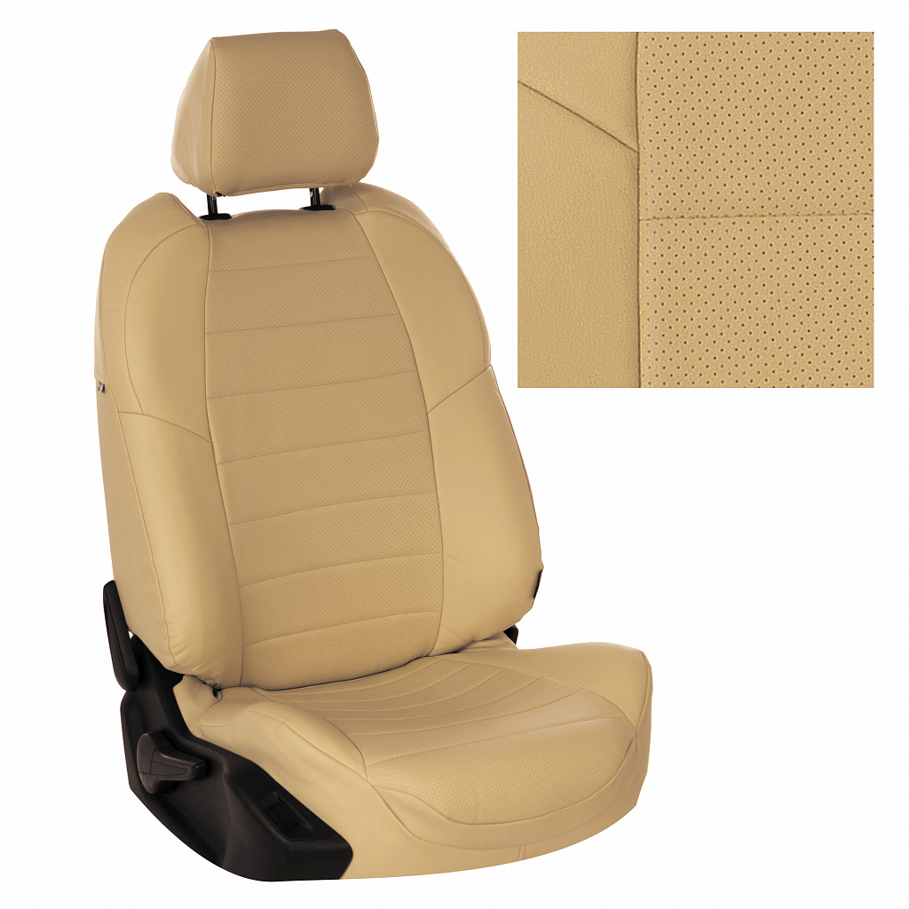 Haval Jolion I с 20г., Экокожа Бежевый + Бежевый